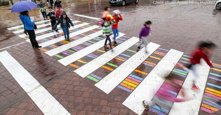 Madrid Convierte Sus Cruces Peatonales En Coloridas Obras De Arte