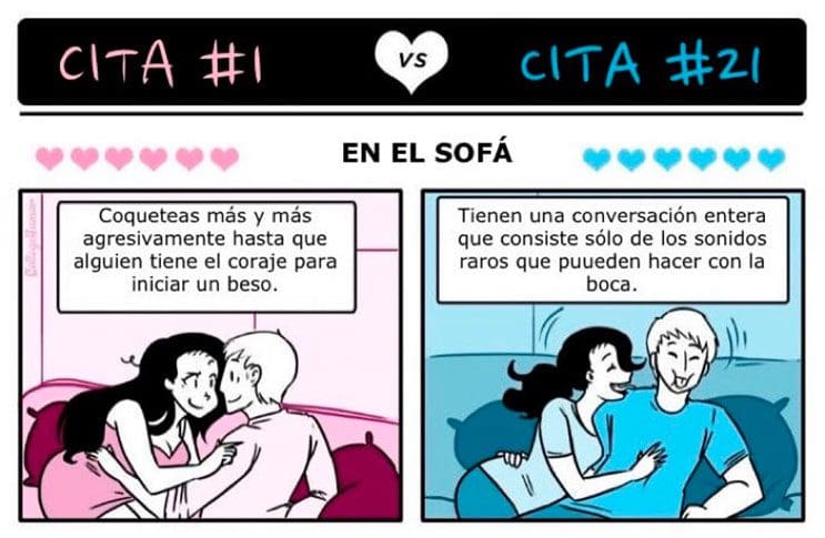 divertidas-ilustraciones-nos-muestran-como-somos-las-chicas-en-la-primera-vs-las-demas-citas-9