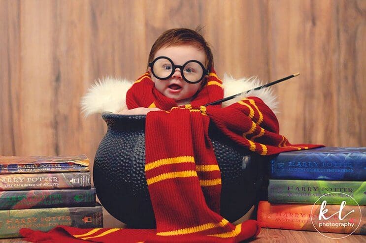 Esta pequeña tuvo una sesión al estilo de Harry Potter y es pura magia de verdad