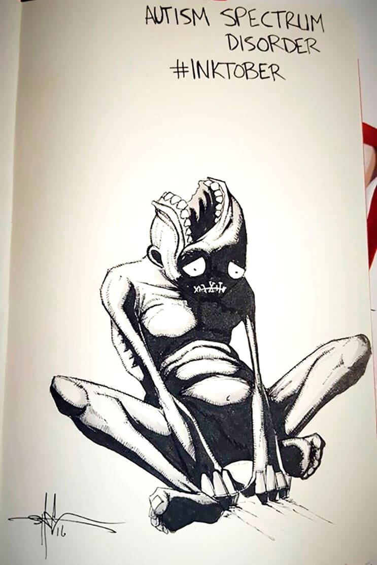 un-artista-nos-muestra-impactantes-ilustraciones-de-enfermedades-mentales-que-muestran-una-clara-realidad-2