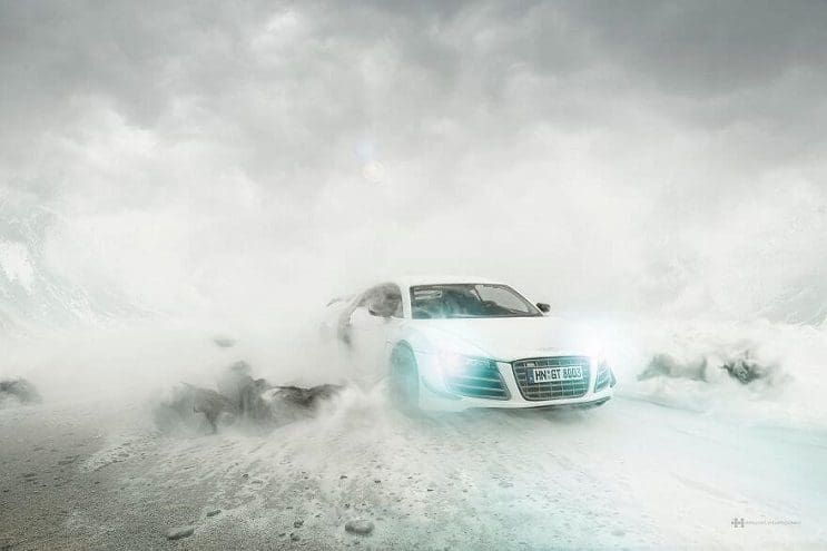 La fotografía de un Audi de 16 mil dólares representado por uno de 40 dólares está dejando mucho de qué hablar