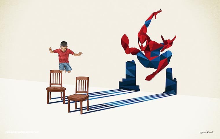 asombrosas-ilustraciones-con-lo-que-muchos-ninos-quisieran-ser-spiderman