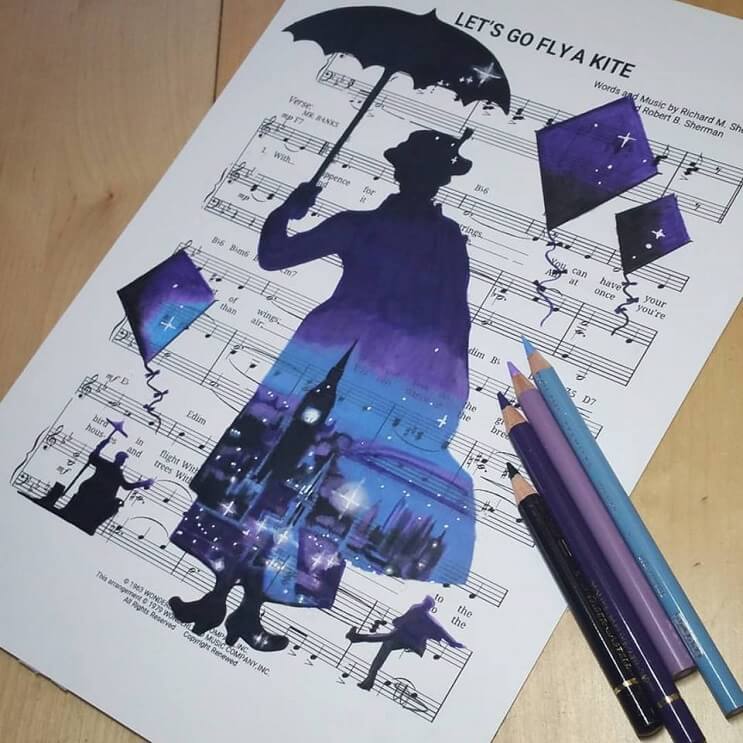 personajes-de-disney-dibujados-sobre-las-letras-de-sus-canciones-mary-poppins