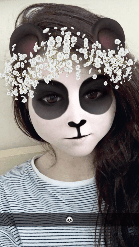 panda filtro snapchat