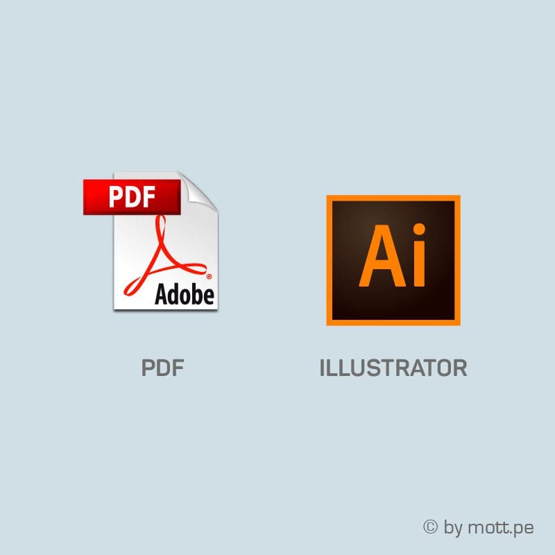 Diferencia entre archivos PDF y Ai de Adobe Illustrator