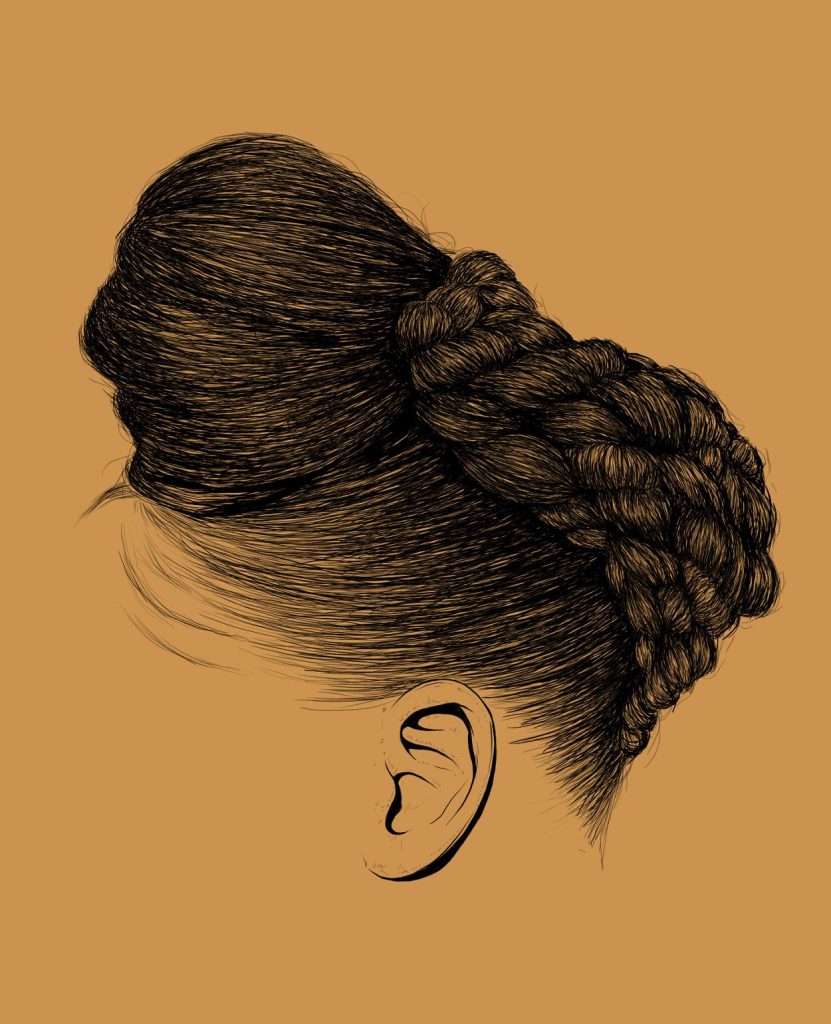 arte del cabello de las mujeres afroamericanas