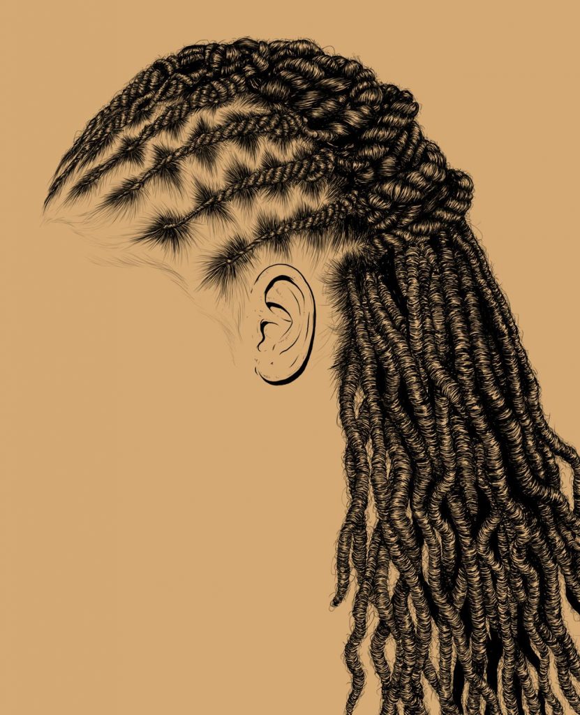 arte del cabello de las mujeres afroamericanas