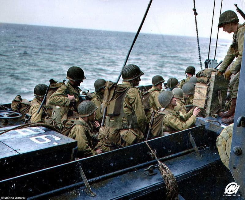 Fotografías a color del desembarco en Normandía por su aniversario número 73