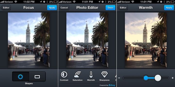 Aviary editar fotos con la cámara de tu iPhone