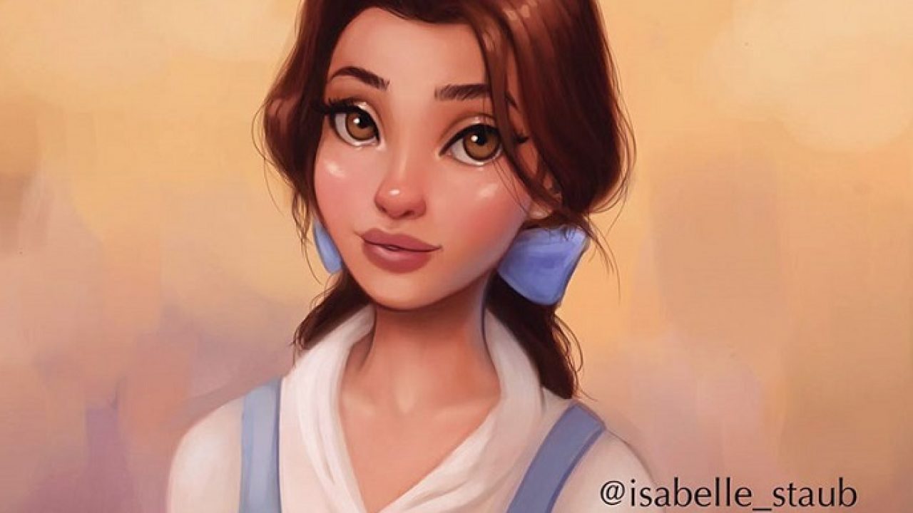 Isabelle Staub : personajes de Disney dibujados con estilo realista- Mott