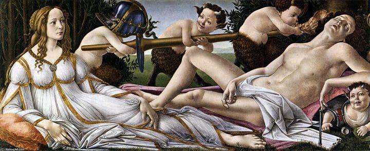 Sandro Botticelli venus y marte