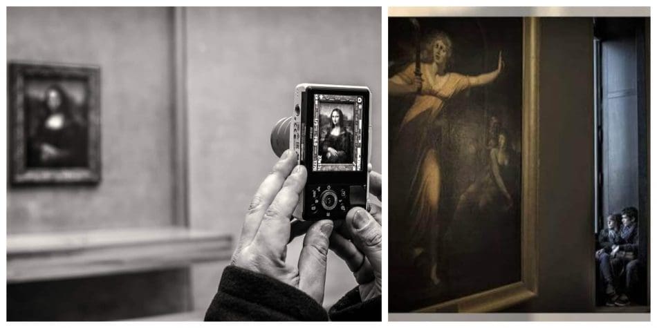 Fotografía momentos para expresar una perspectiva del Louvre