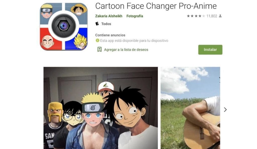 cartoon face app