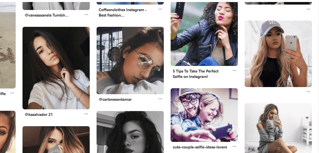 Busca originales ideas para selfies en diferentes sitios webs