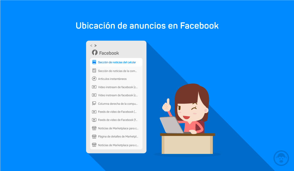 No elegir la ubicación de anuncios, puede lograr que no se muestre el anuncio en Facebook