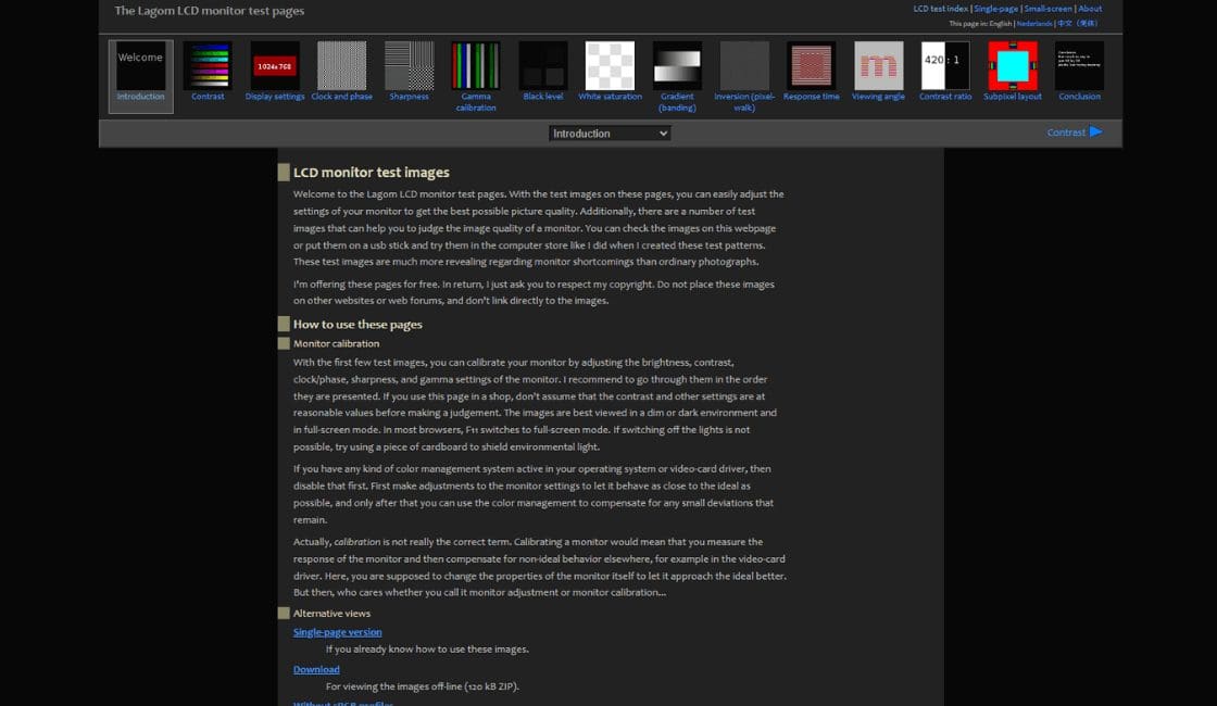 Calibración de pc  Calibración gratuita de pc