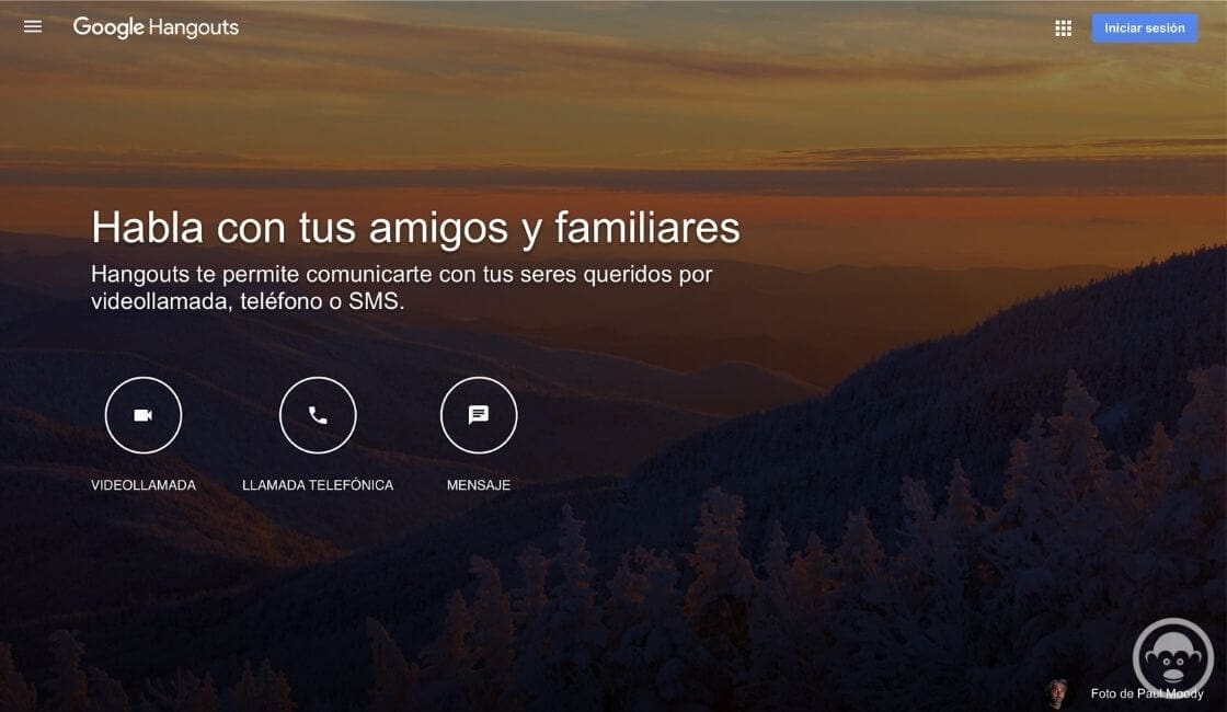 app Google Hangouts de trabajo remoto 