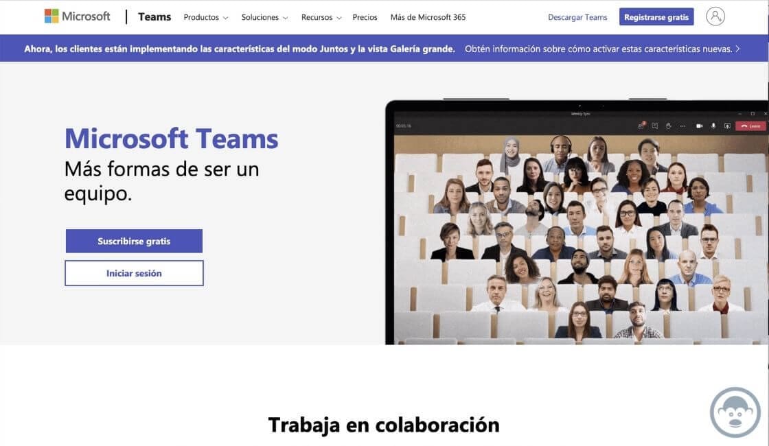 app Microsoft Teams para trabajo en casa