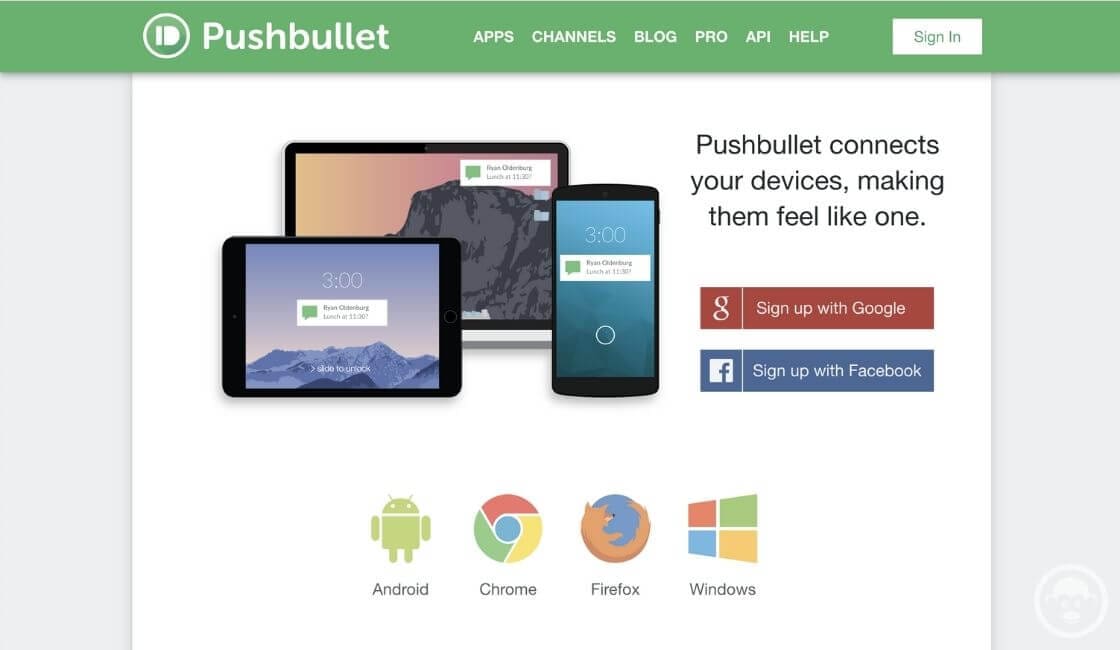 herramienta trabajo remoto Pushbullet