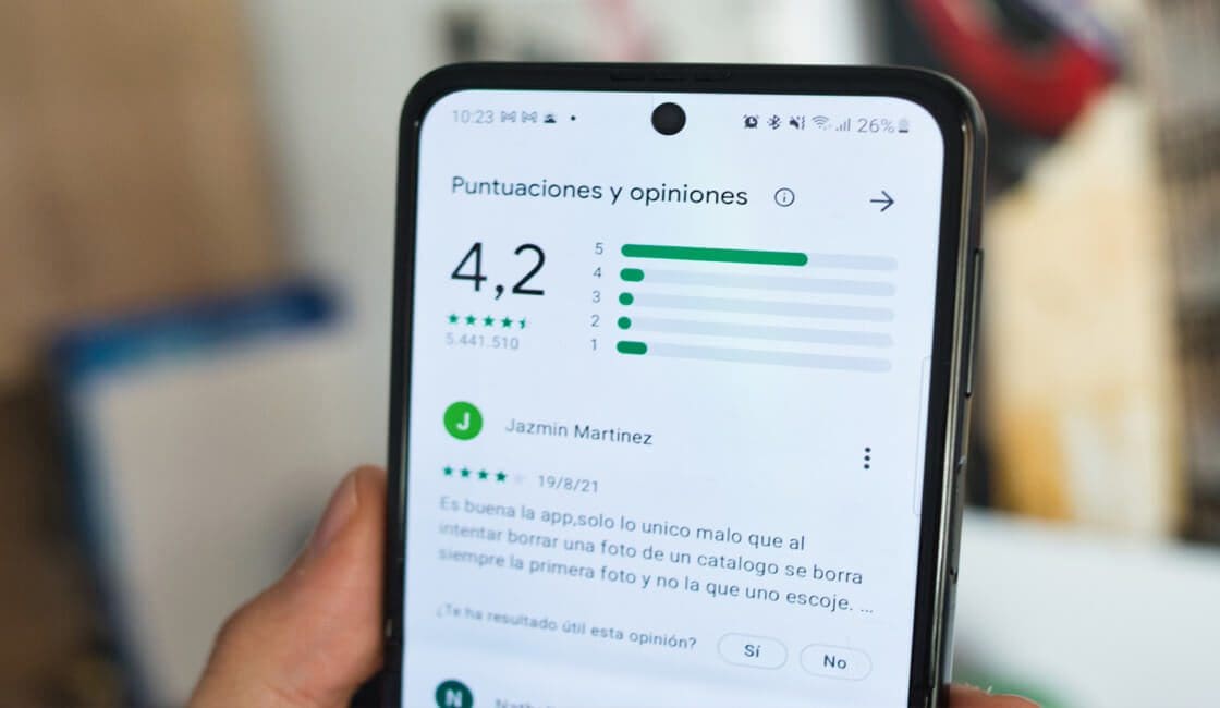 Google Play Store sistema de calificaciones