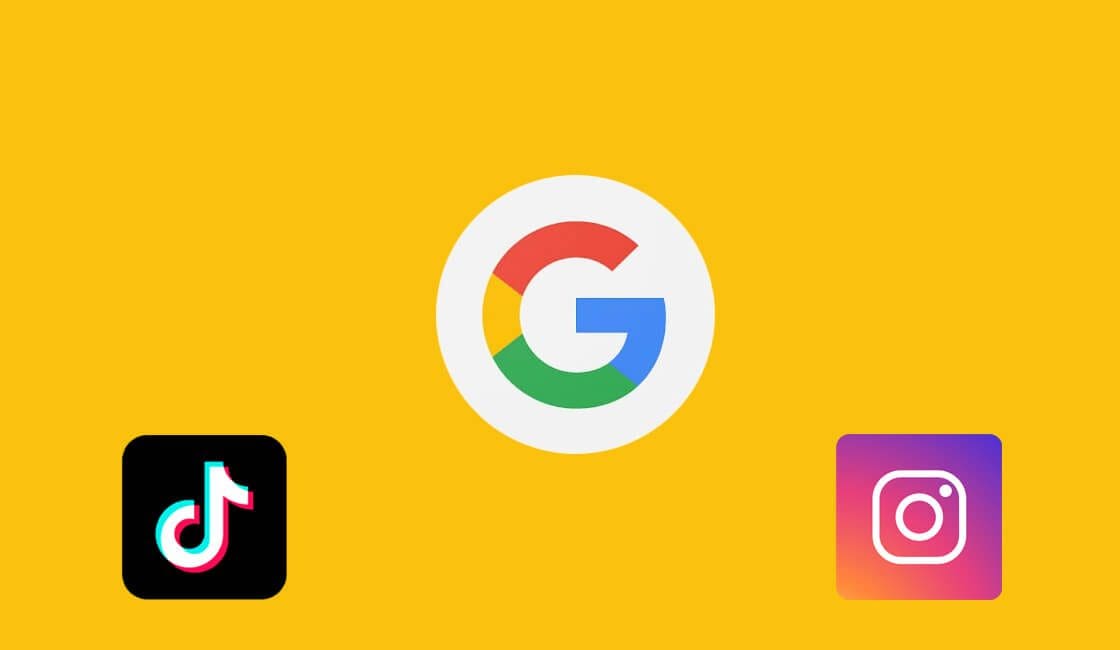 Instagram y TikTok en Google