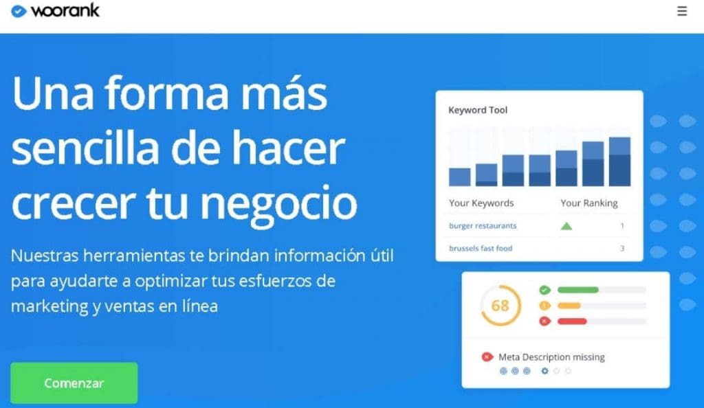 woorank analisis sitio web