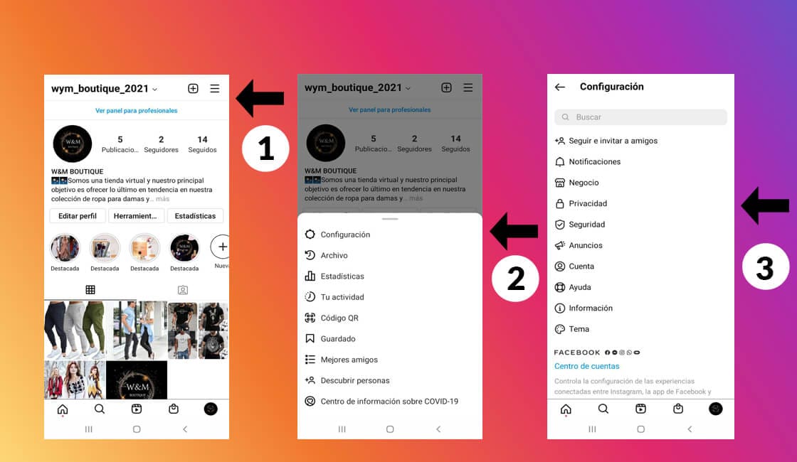 Pasos para activar sincronizacion entre Messenger e Instagram