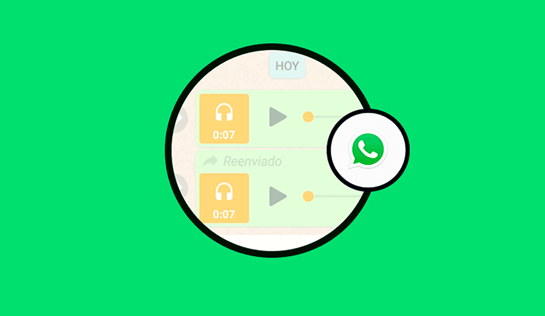 whatsapp mensajes de audios reenviados