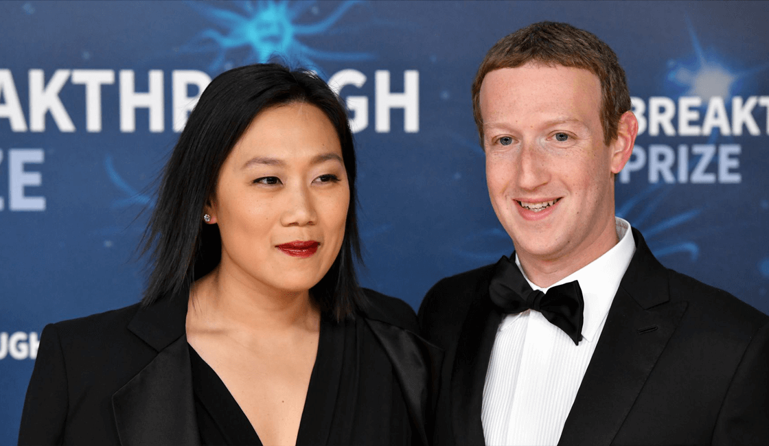 mark zuckerberg y esposa