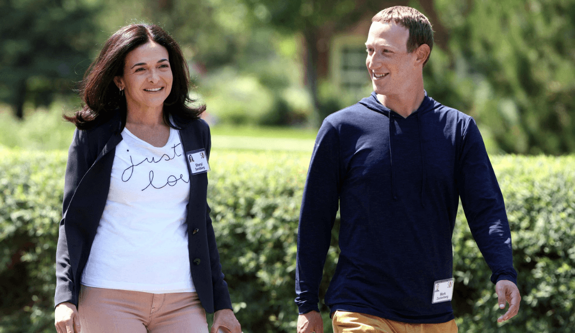 Mark Zuckerberg y directora de operaciones de Meta