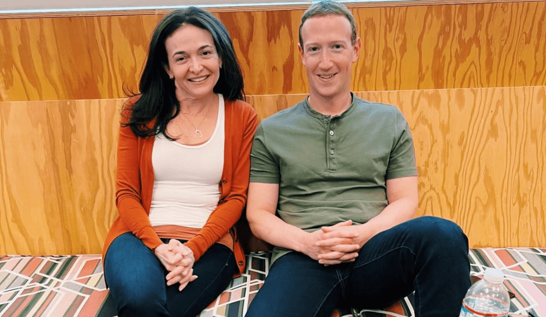 Sheryl Sandberg y el CEO de Meta, Mark Zuckerberg