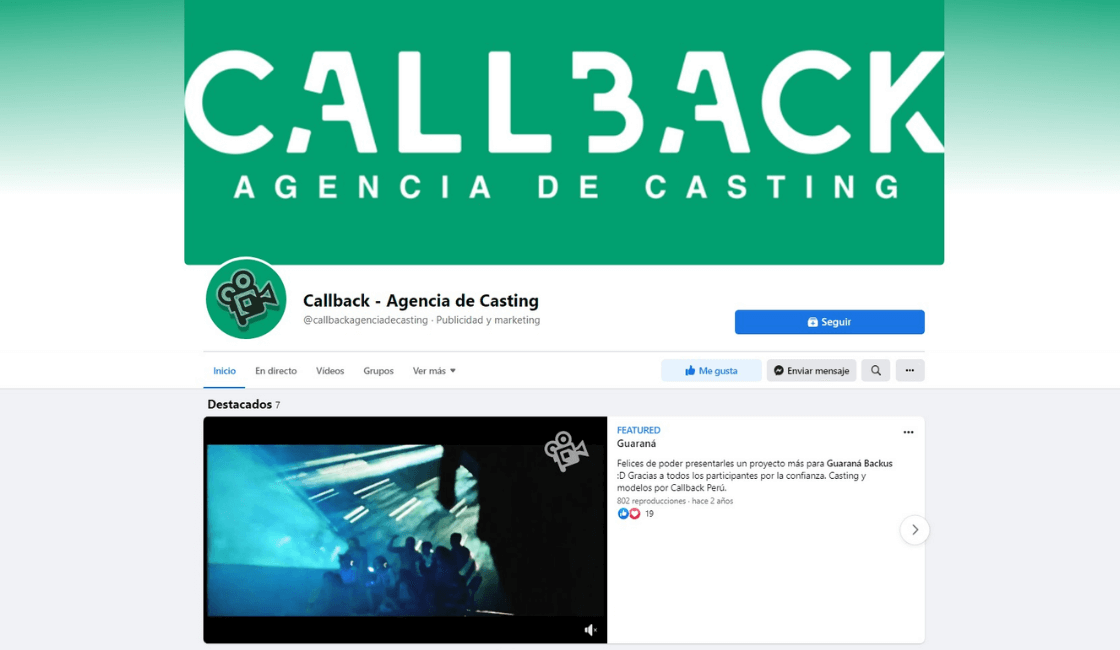 agencias de casting Lima callback