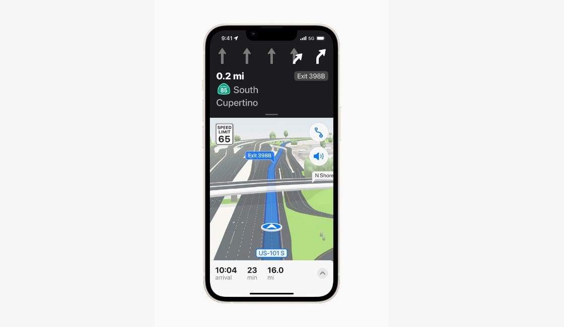 Ahorrar dinero en gasolina planificando la ruta más eficiente en Apple Maps