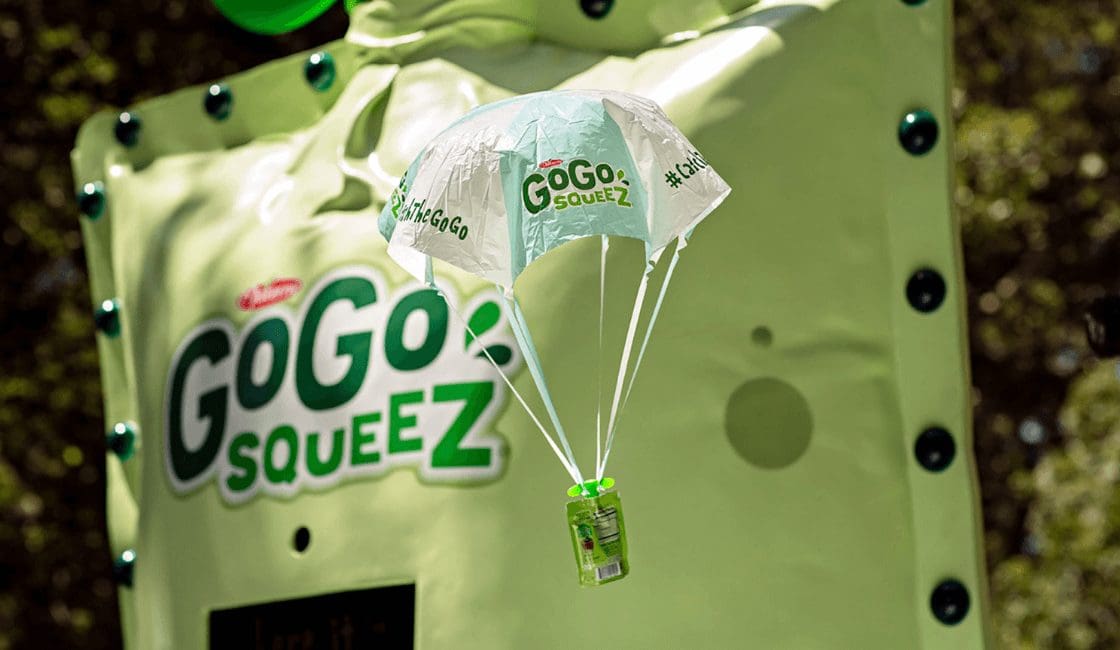 “Goodness Machine ” – GoGo SqueeZ: Activación BTL para los engreídos del hogar