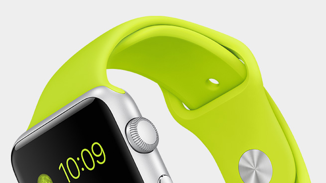 Apple Watch con correa fosforescente