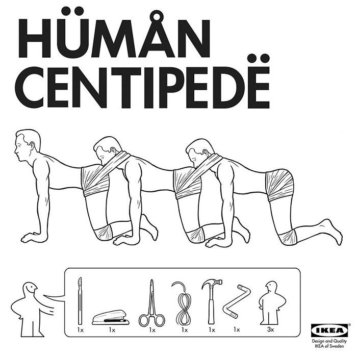 Ed Harrington IKEA Human Centipede