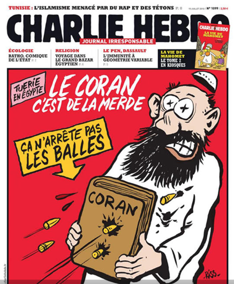 Charlie Hebdo sátira Mahoma
