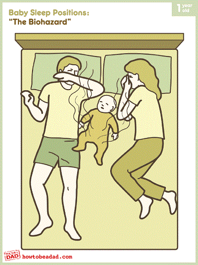 posiciones para dormir padre primer hijo
