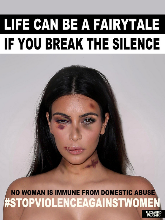 kim kardashian contra la violencia de género