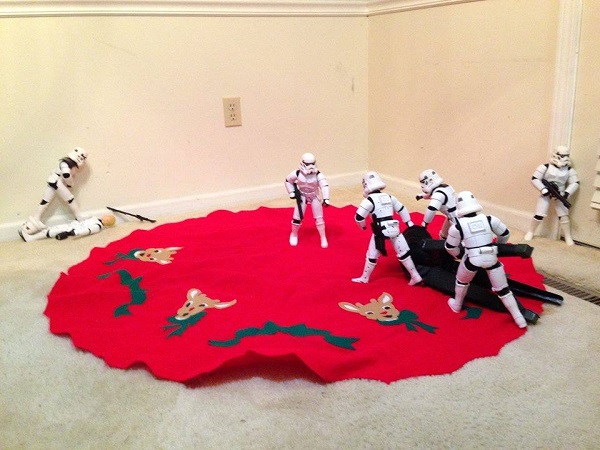 época de navidad stormtroopers