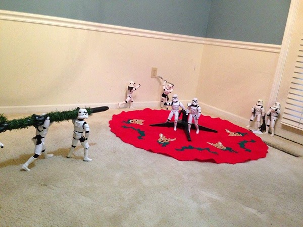 preparación de navidad de los stormtroopers