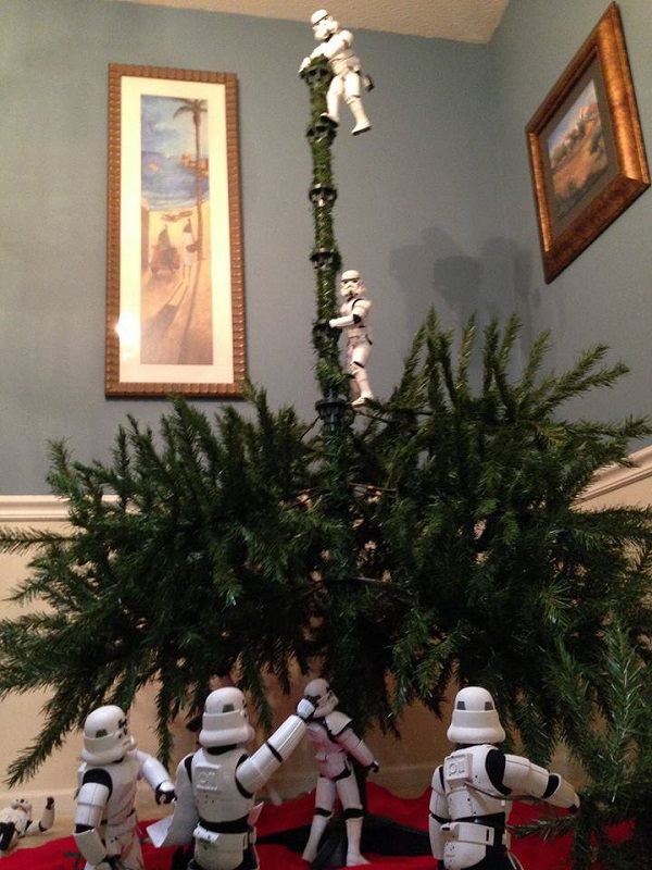 armando árbol navidad de los stormtroopers